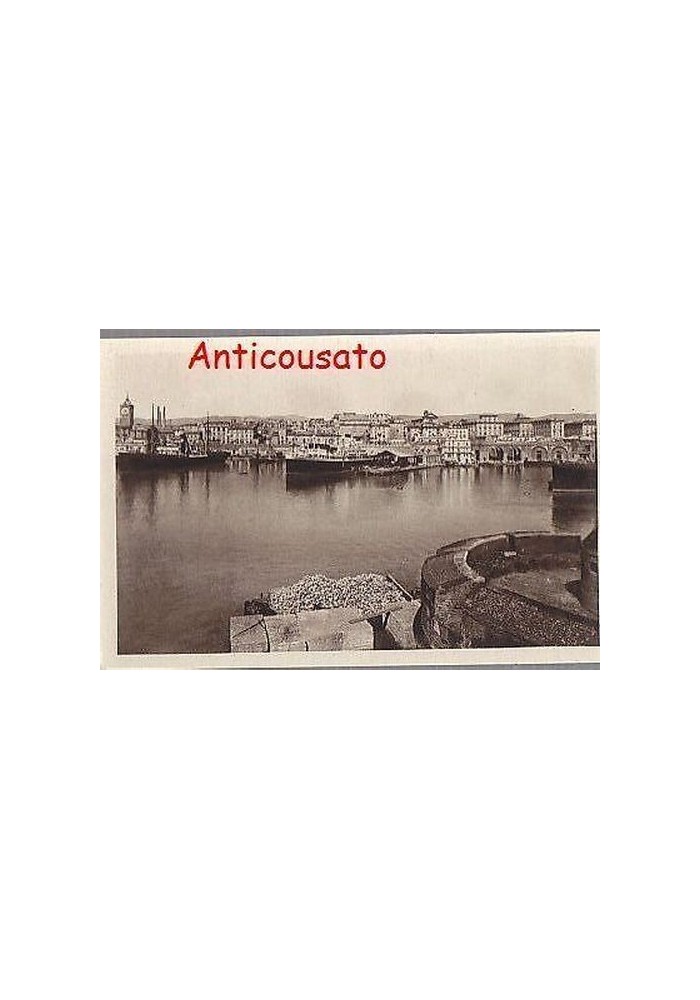CIVITAVECCHIA VEDUTA DEL PORTO 1- CARTOLINA ORIGINALE (ANNI '30?) NON VIAGGIATA