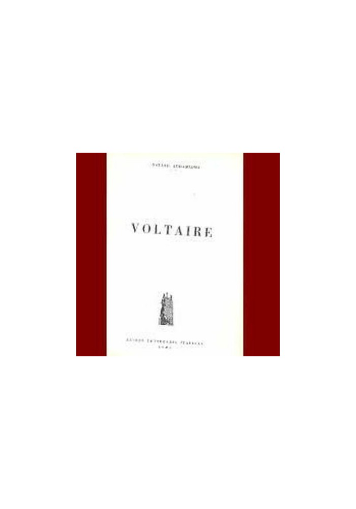 VOLTAIRE di Natale Addamiano 1956 Azione Letteraria italiana libro filosofia