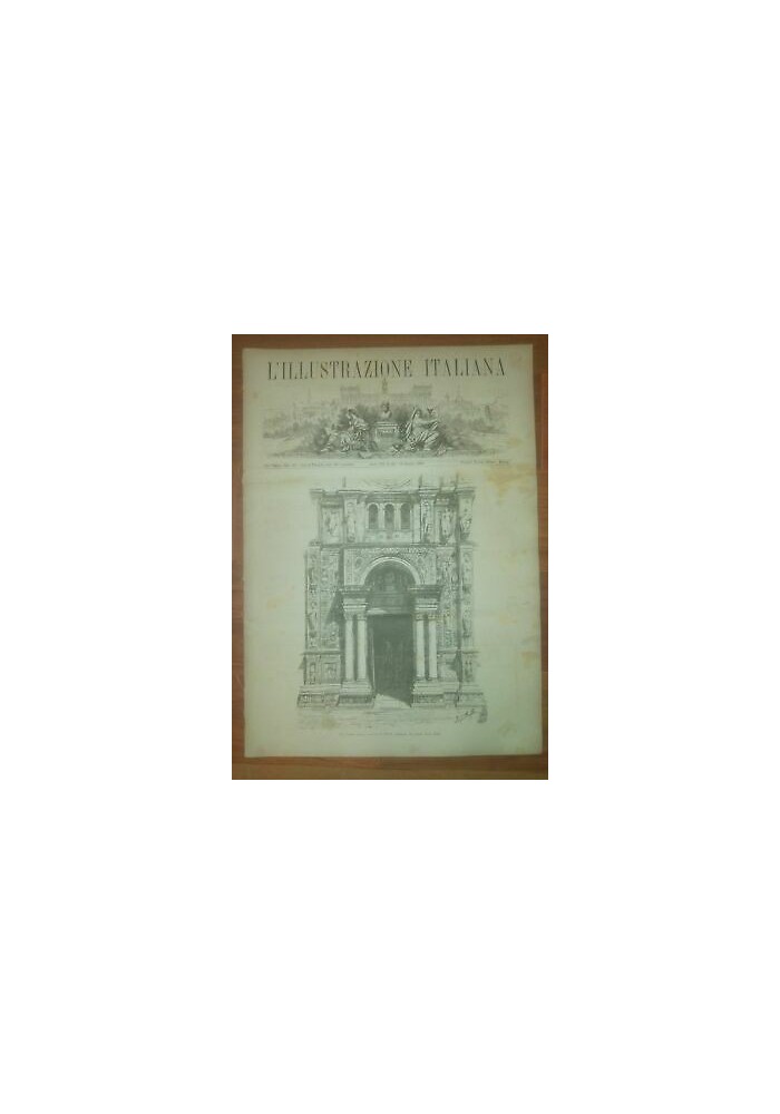 L'ILLUSTRAZIONE ITALIANA 19 giugno 1881 Ferrovia Pavia Calderon rivista antica