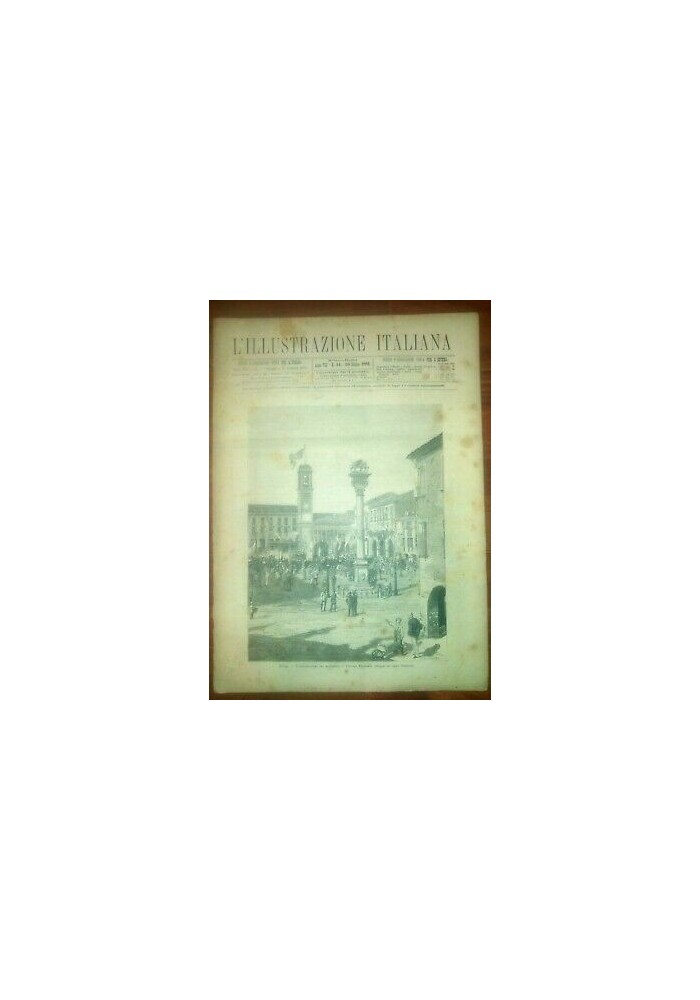 L'ILLUSTRAZIONE ITALIANA ANNO VIII 44 -30 ottobre 1881 Rovigo Monumento V. E.