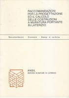 RACCOMANDAZIONI PROGETTAZIONE E CALCOLO COSTRUZIONI A MURATURA LATERIZIO andil