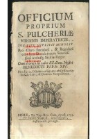 OFFICIUM PROPRIUM SANCTA PULCHERIAE virginis imperatricis 1753 Ricci Pulcheria