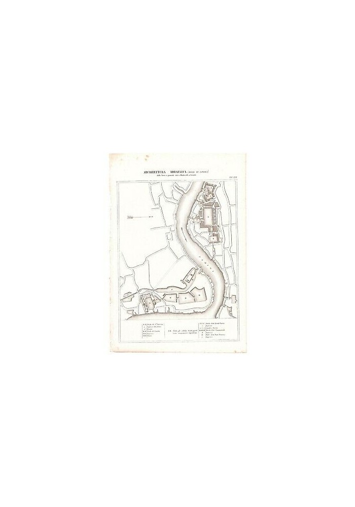 ARCHITETTURA IDRAULICA docks di Londra INCISIONE STAMPA RAME 1866 London tav.17