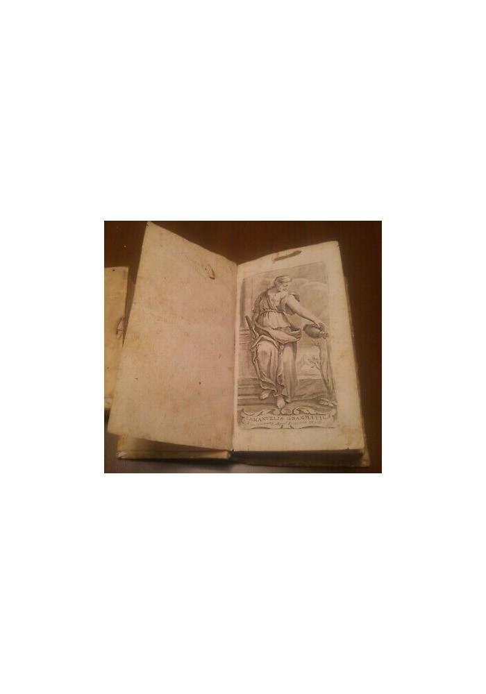 EMMANUELIS GRAMMATICA 1698? Manfrè Libro antico Manuel Alvares