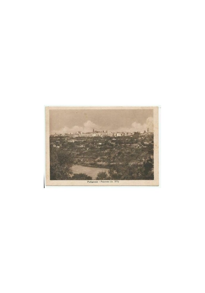 CARTOLINA PUTIGNANO PANORAMA (m.375) non viaggiata BARI anni'30