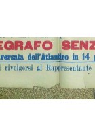 EMIGRAZIONE manifesto 1910 Napoli Santos Formosa grandi dimensioni EMIGRANTI