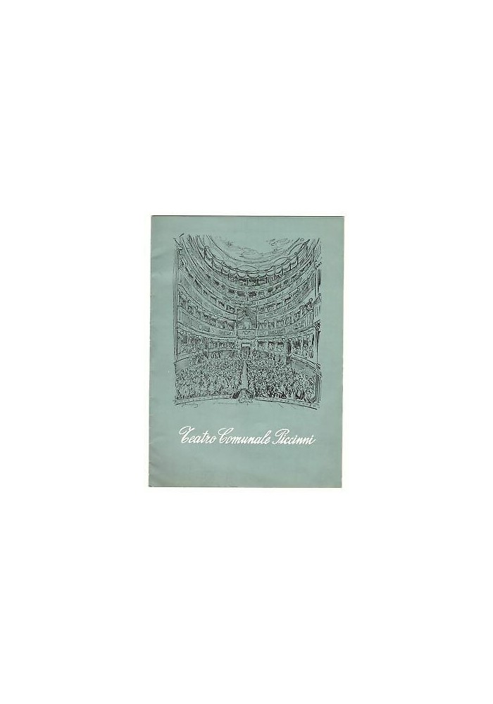 TEATRO COMUNALE PICCINNI STAGIONE TEATRALE 1957 - 58 Carlo Ninchi Ave Gioi