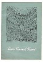 TEATRO COMUNALE PICCINNI STAGIONE TEATRALE 1957 - 58 Carlo Ninchi Ave Gioi