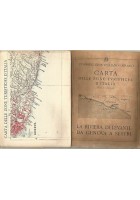LA RIVIERA DI LEVANTE GENOVA CARTA DELLE ZONE TURISTICHE D'ITALIA TCI anni'30