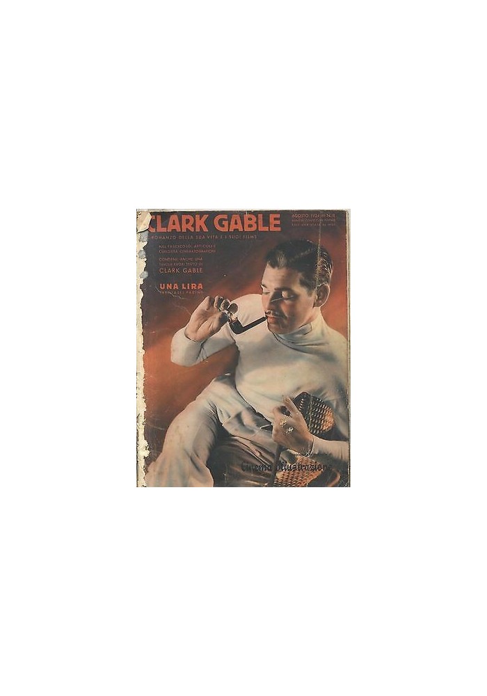 CLARK GABLE SUPPLEMENTO MENSILE CINEMA ILLUSTRAZIONE n.8 agosto 1934 Topolino