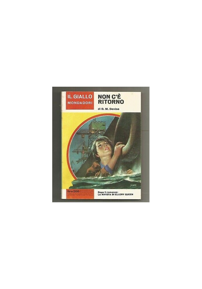 NON C'E' RITORNO di D. M Devine - 20 novembre 1966 Gialli Mondadori n.929