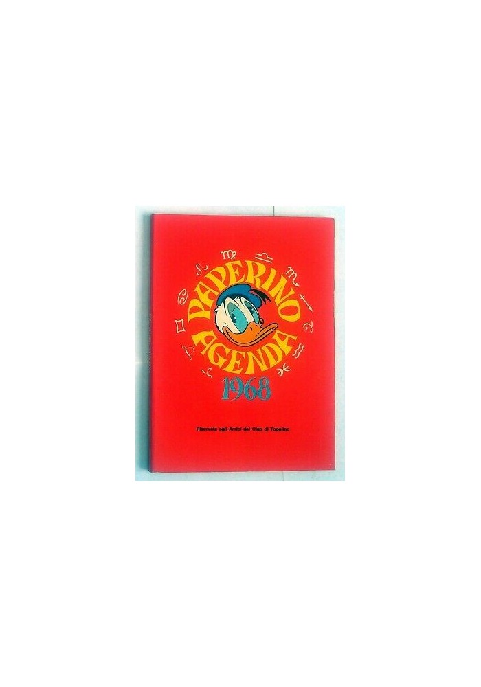 PAPERINO AGENDA 1968 Walt Disney riservata amici club Topolino - poche scritte
