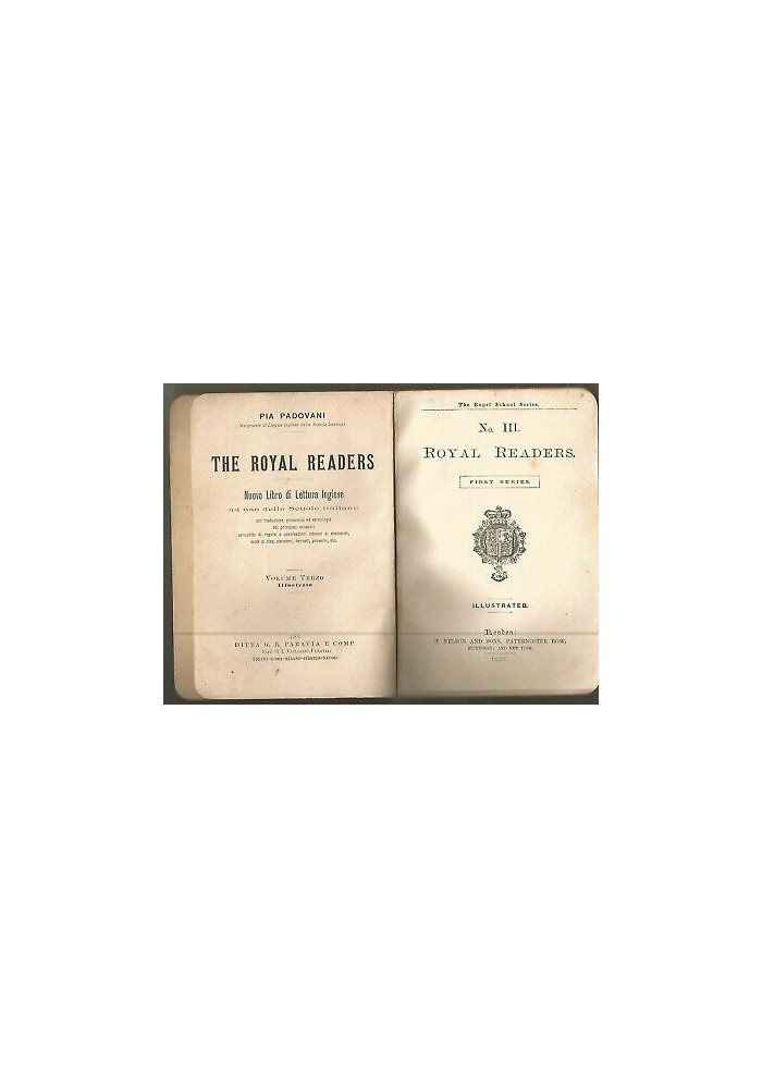 THE ROYAL READERS volume 3 nuovo libro di lettura inglese Pia Padovani 1901 Paravia