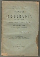ELEMENTI DI GEOGRAFIA di Nicola Corato 1892 Trani V. Vecchi scolastico antico
