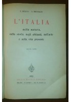 L'ITALIA NELLA NATURA STORIA ABITANTI VOLUME I 1902 di Reclus Brunialti