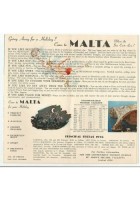 WHY NOT MALTA THIS YEAR Depliant Brochure advertisement tourist turismo 1955