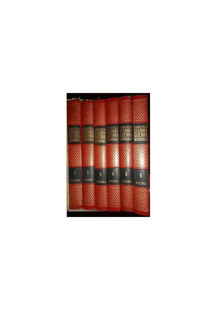 STORIA DELLA SECONDA GUERRA MONDIALE 6 Volumi COMPLETA Rizzoli Purnell 1967