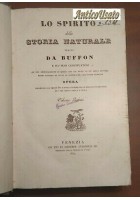 LO SPIRITO DELLA STORIA NATURALE di BUFFON 6 Volumi Completo 1834 - 39 Antonelli