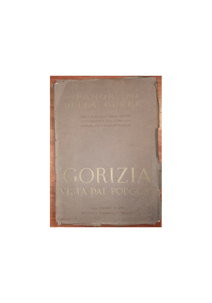 GORIZIA VISTA DAL PODGORA Bestetti E Tumminelli Panorami della guerra mondiale