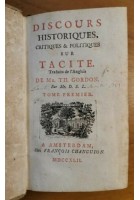 DISCOURS HISTORIQUES CRITIQUES ET POLITIQUES SUR TACITE 1742 Changuion LIBRO ANTICO