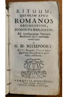 RITUUM QUI OLIM APUD ROMANOS OBTINUERUNT SUCCINCTA EXPLICATIO 1738 LIBRO ANTICO