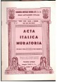 ACTA ITALICA MURATORIA 6 numeri gennaio giugno 1962 rivista massoneria