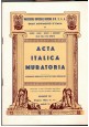 ACTA ITALICA MURATORIA 6 numeri gennaio giugno 1962 rivista massoneria