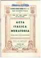 ACTA ITALICA MURATORIA 6 numeri gennaio giugno 1962 rivista massoneria