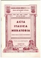 ACTA ITALICA MURATORIA 6 numeri gennaio giugno 1962 rivista massoneria