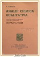 ANALISI CHIMICA QUALITATIVA di W Autenrieth 1944 Studio Editoriale Libro