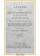 ANALISI DELLE LEGGI DI PROCEDURA CIVILI PER LE DUE SICILIE Libro 5 e Indici 1820