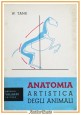 ANATOMIA ARTISTICA DEGLI ANIMALI di Tank 1955 Antonio Vallardi Libro