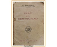 APPUNTI DELLE LEZIONI DI FISICA TEORICA Antonio Carrelli 1946 Treves  Libro