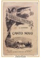 CANTO NOVO di Gabriele D'Annunzio 1909  Sonzogno Libro biblioteca universale