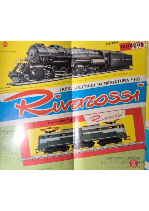 CATALOGO TRENINI RIVAROSSI 1964 Treni Elettrici HO Modellismo Ferrovia Binari