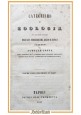 CATECHISMO DI ZOOLOGIA Achille Costa 1843 Trombetta Libro antico