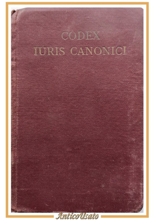 CODEX IURIS CANONICI PII X Pontificis Maximi 1933 Polyglottis Vaticanis Libro