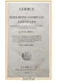 CODICE DI ISTRUZIONE CRIMINALE ANNOTATO Sirey 1829 Borel  Libro antico diritto