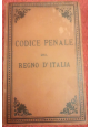 ESAURITO - CODICE PENALE DEL REGNO D'ITALIA 1890 Giusti libro antico diritto legge