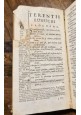 COMOEDIAE SEX di Terenzio 1723 Manfrè Libro antico Publii Terentii Farnabi