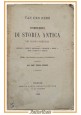 COMPENDIO DI STORIA ANTICA DEI POPOLI ORIENTALI di Van Den Berg 1885 Paggi Libro