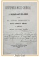 CONFERENZE FISICO CHIMICHE PER L'ISTRUZIONE MULIEBRE 1871 libro antico autografo