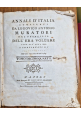 CONTINUAZIONE DEGLI ANNALI D'ITALIA di Muratori 'anno 1750 a 1764 Gravier 1778