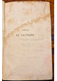 COURS DE TACTIQUE di Guillaume Henri Dufour 1840 Cherbuliez Libro antico militar