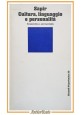 CULTURA LINGUAGGIO E PERSONALITÀ di Edward Sapir 1972 Einaudi Libro linguistica