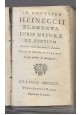 ELEMENTA JURIS NATURAE ET GENTIUM Gottlieb Heineccii 1804 Antonio Russo Napoli