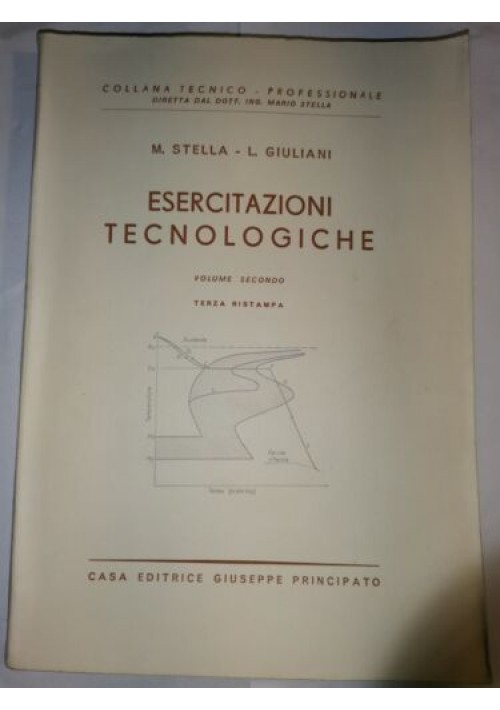 ESERCITAZIONI TECNOLOGICHE 2 volumi di Stella Giuliani 1964 65 Principato Libro