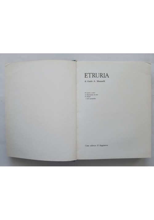 ETRURIA di Guido Mansuelli 1963 Il Saggiatore Libro portolano