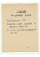 FIGURINA calcio ATALANTA mascotte scudetto 1949 Originale Nannina vintage epoca