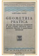 GEOMETRIA PRATICA di Contardo Baffi 1939 Paravia Libro manuale scolastico